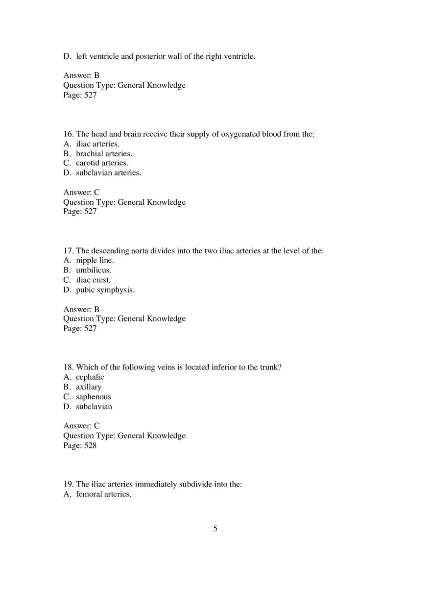Cardio Chapter 14 Multiple Choice 1 - Page 5