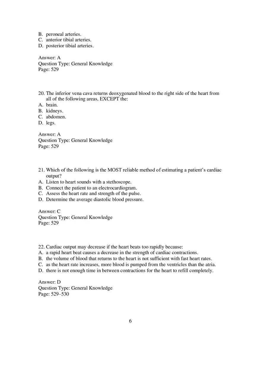 Cardio Chapter 14 Multiple Choice 1 - Page 6