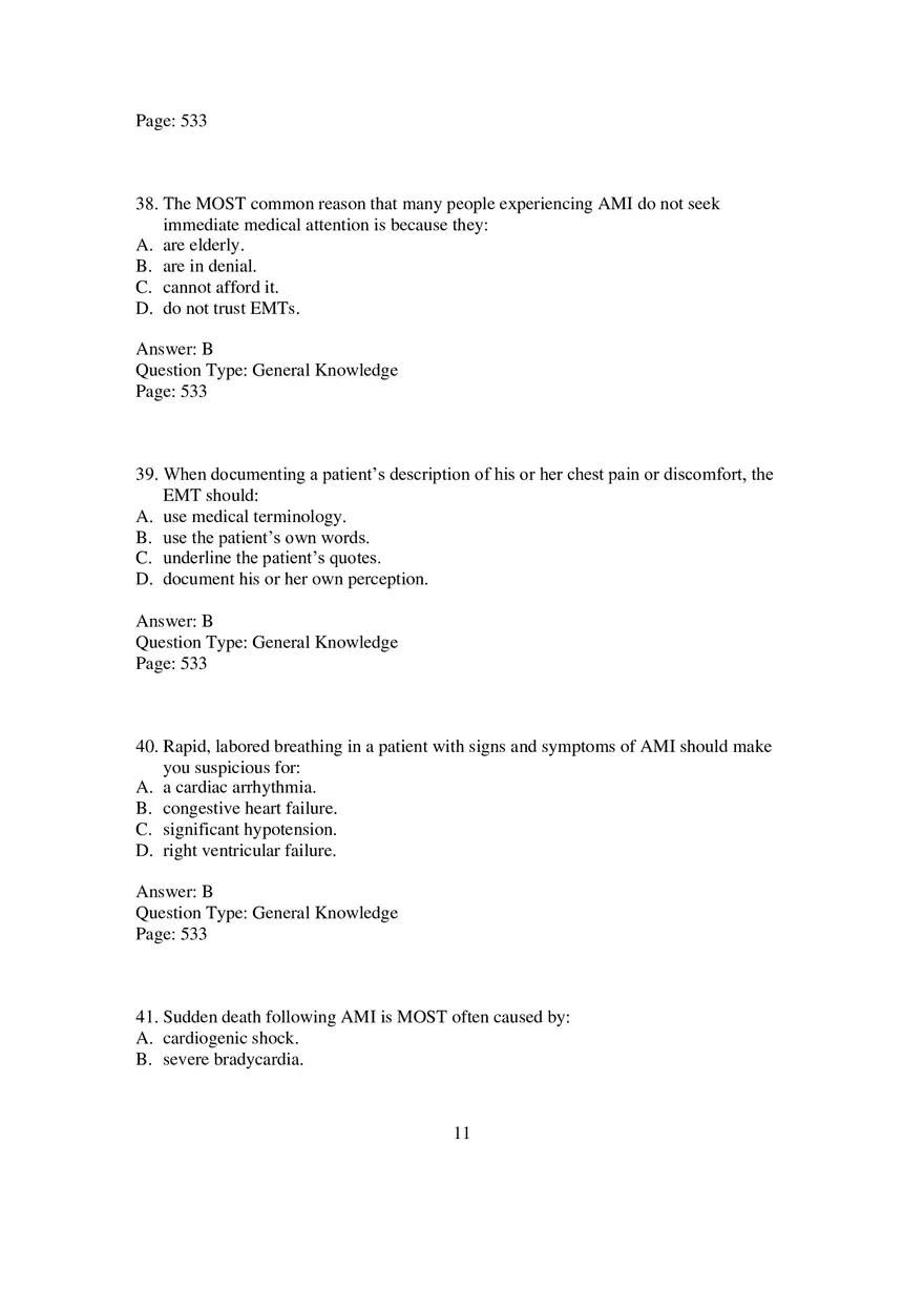 Cardio Chapter 14 Multiple Choice 2 - Page 3