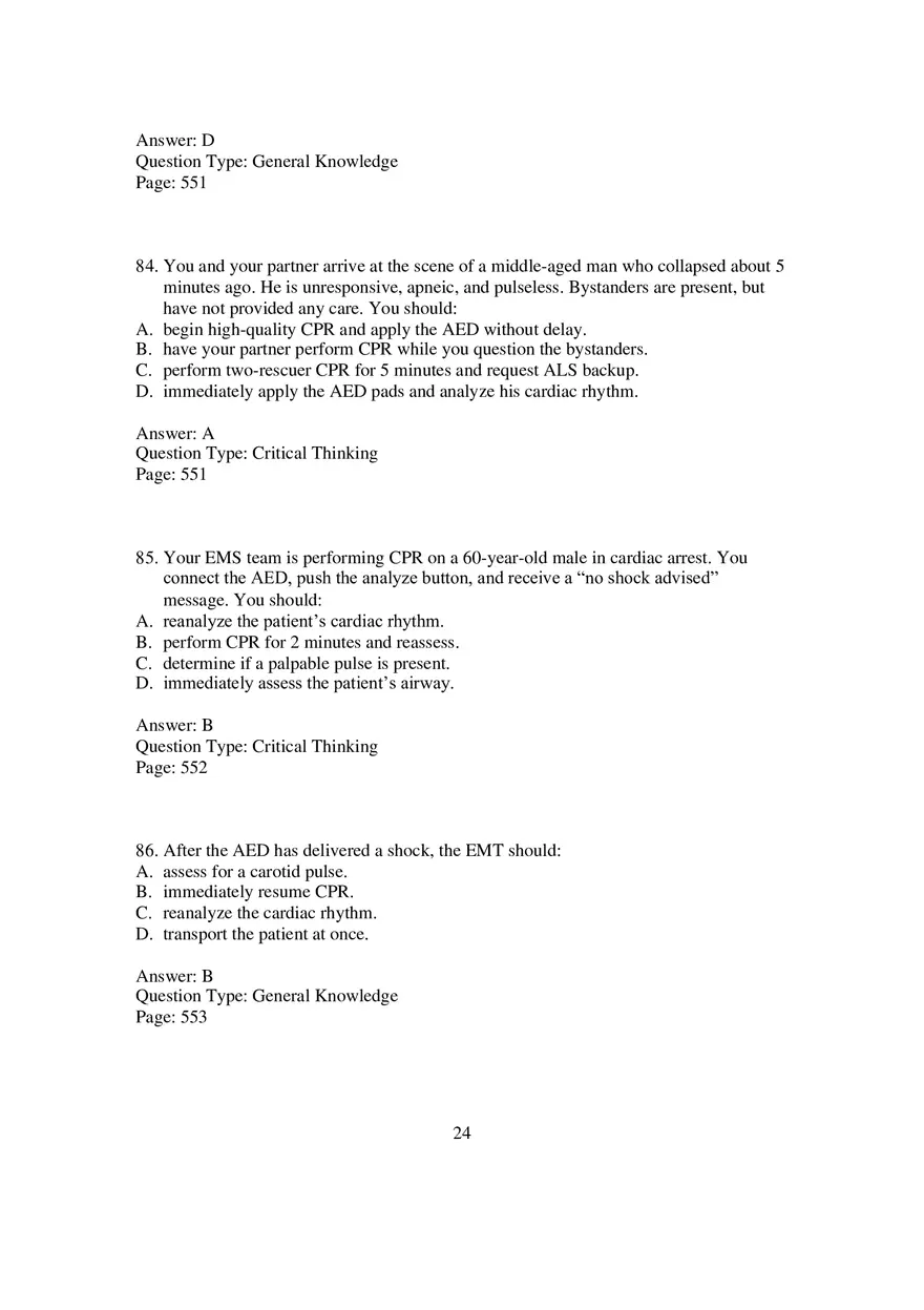 Cardio Chapter 14 Multiple Choice 3 - Page 8