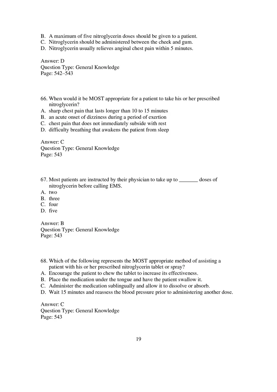 Cardio Chapter 14 Multiple Choice 3 - Page 3