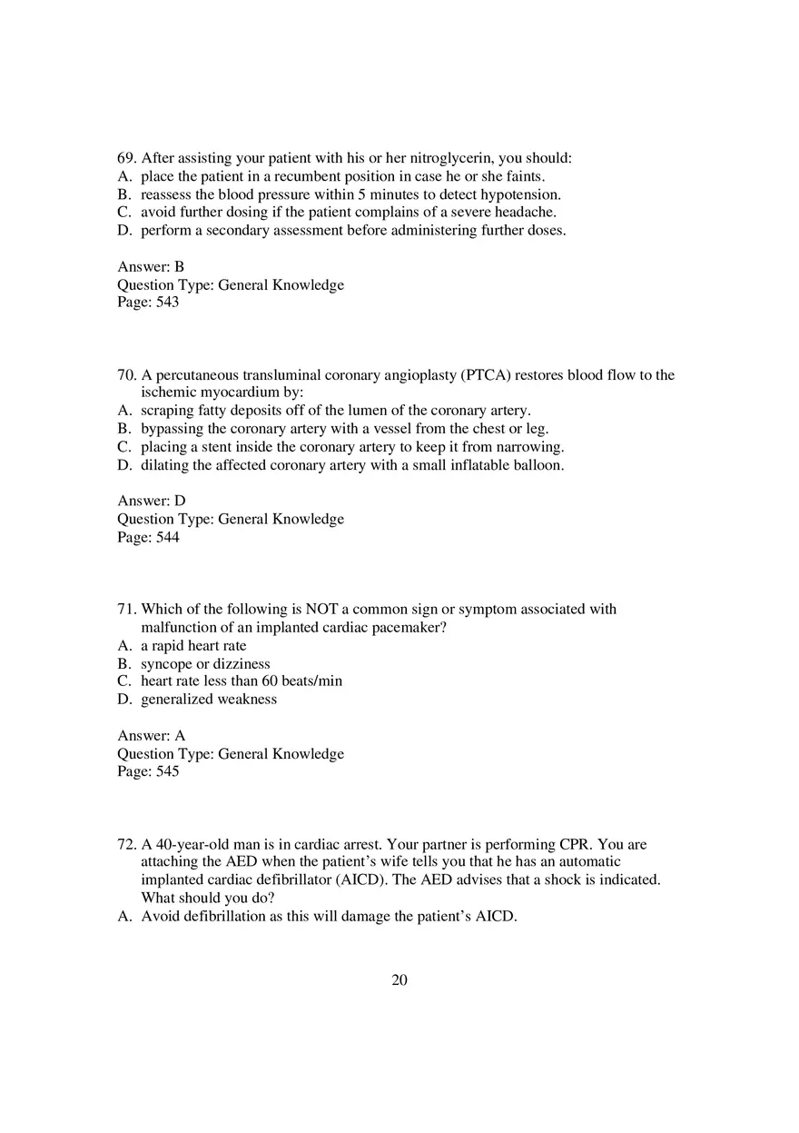 Cardio Chapter 14 Multiple Choice 3 - Page 4