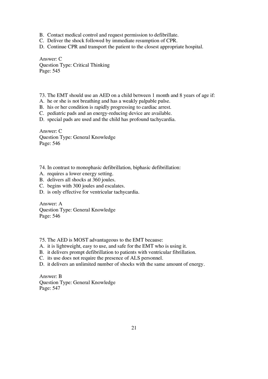 Cardio Chapter 14 Multiple Choice 3 - Page 5