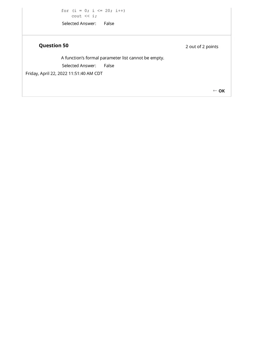 Programming Fundamentals Test 3 - Page 3