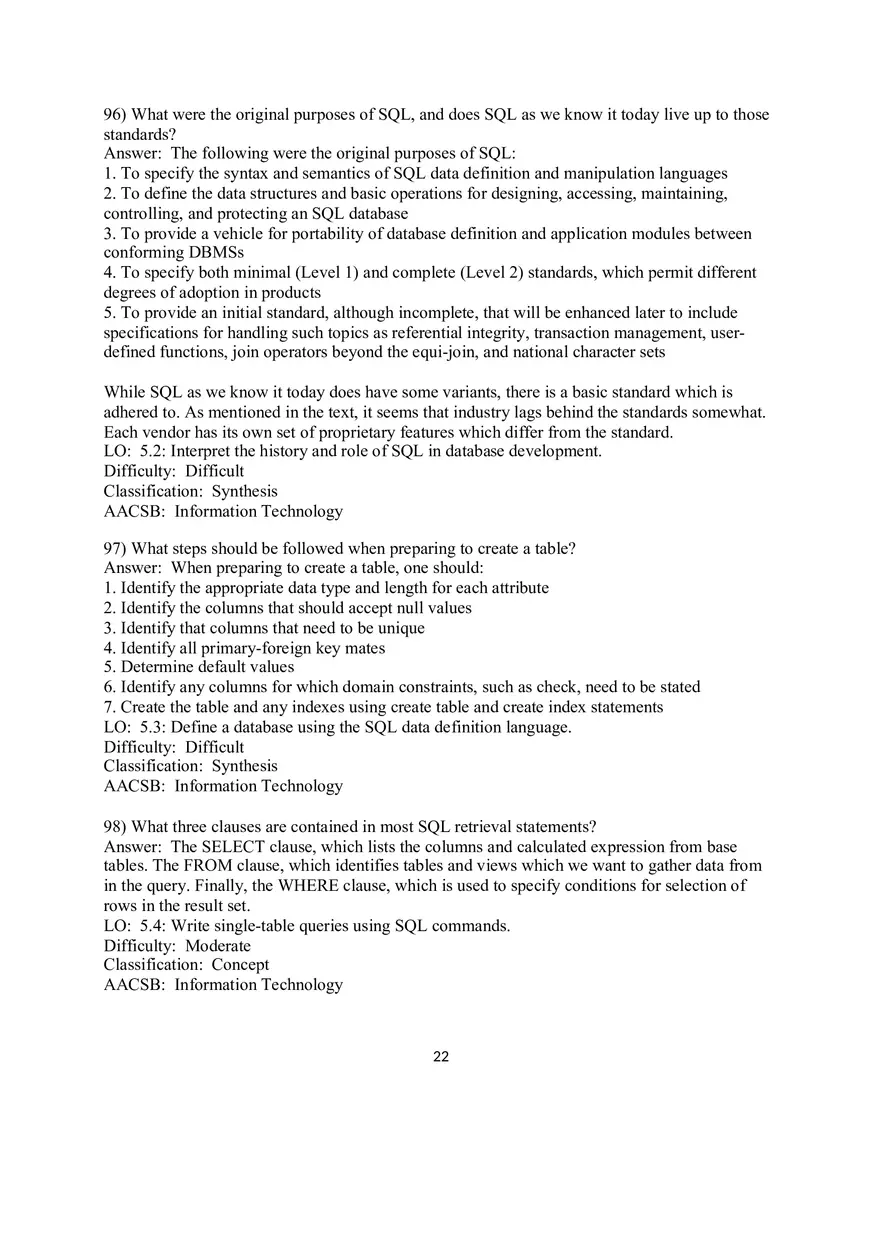 Chapter 5 Introduction to SQL Essay - Page 2