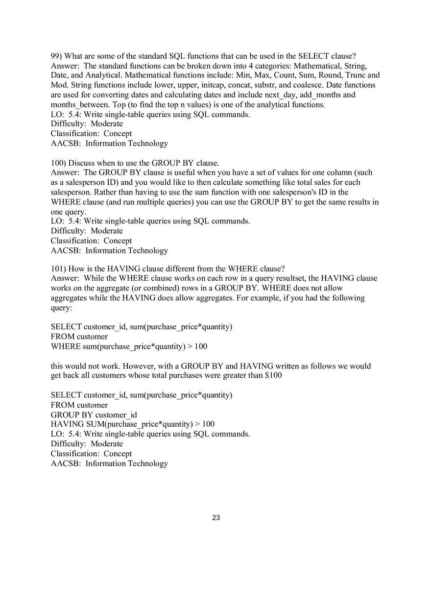 Chapter 5 Introduction to SQL Essay - Page 3