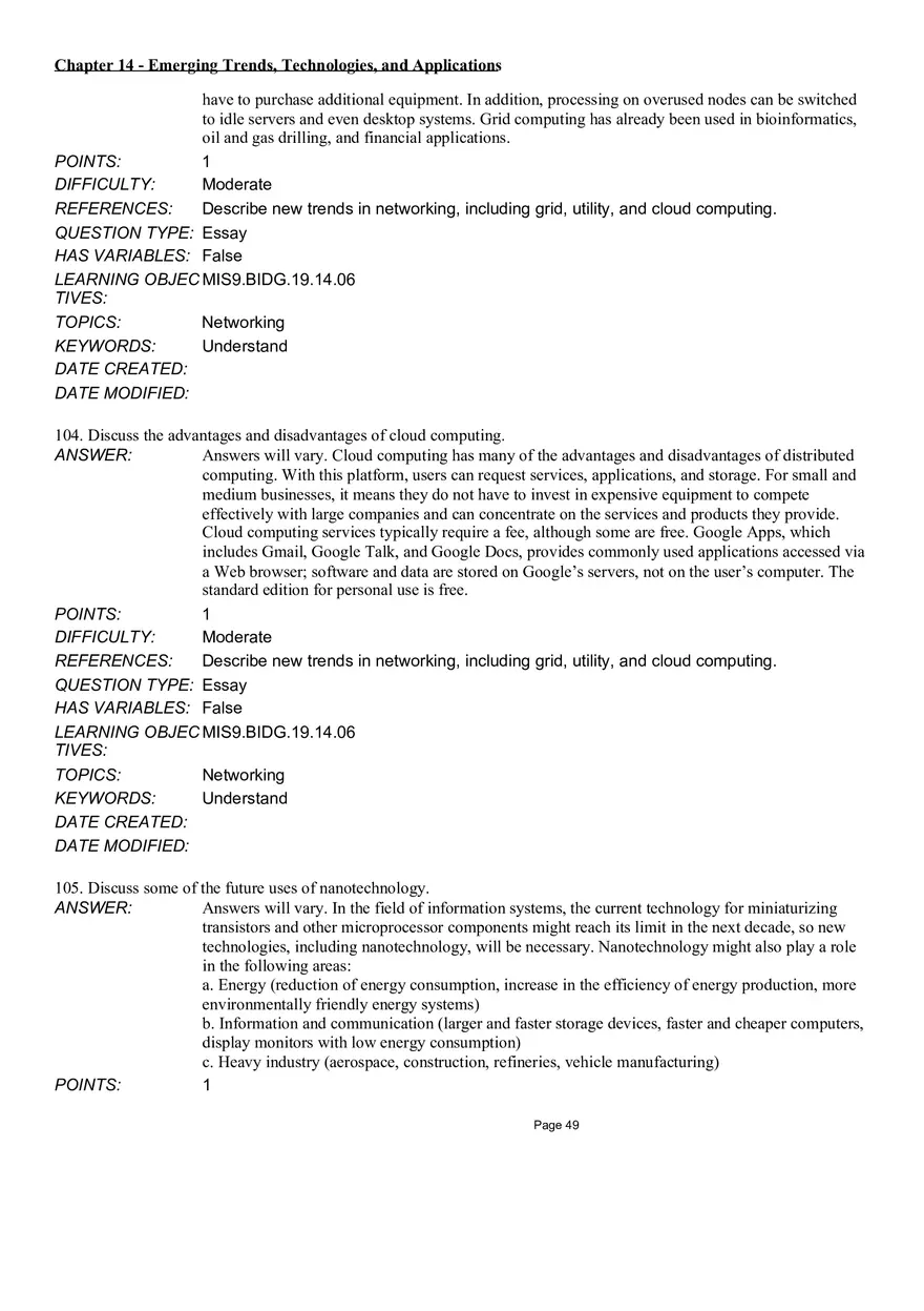 Chapter 14  Emerging Trends, Technologies, and Applications Essay - Page 8