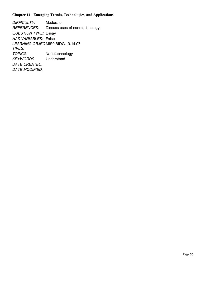 Chapter 14  Emerging Trends, Technologies, and Applications Essay - Page 9