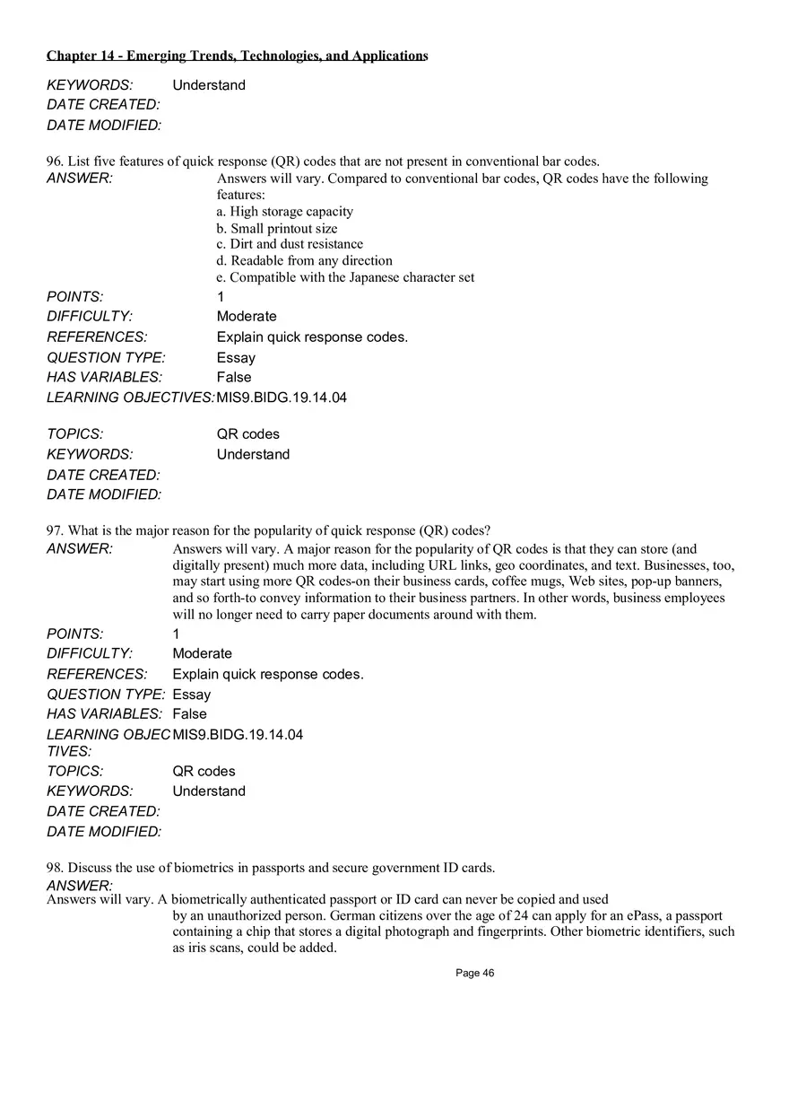 Chapter 14  Emerging Trends, Technologies, and Applications Essay - Page 5