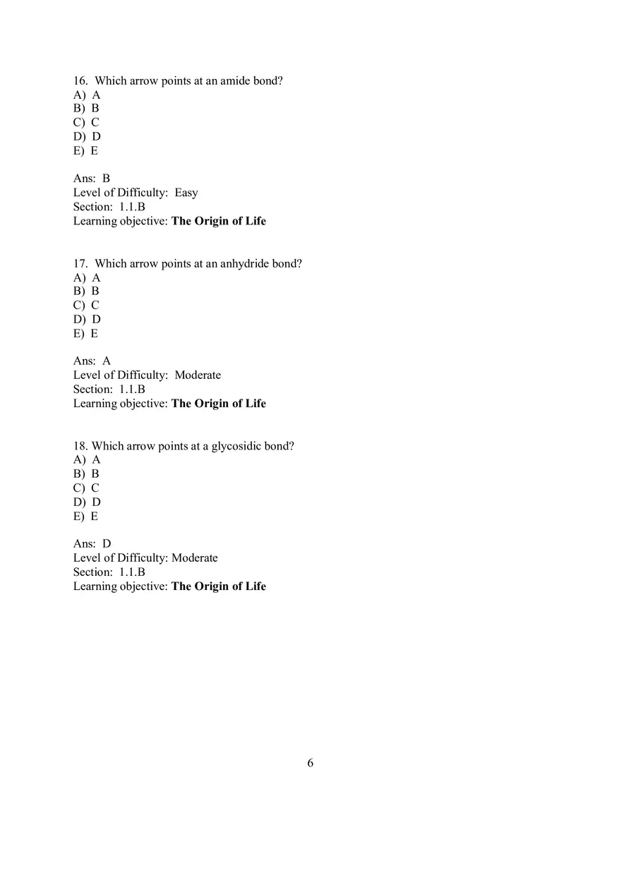 Chapter 1 Introduction to the Chemistry of Life  Multiple Choice - Page 10