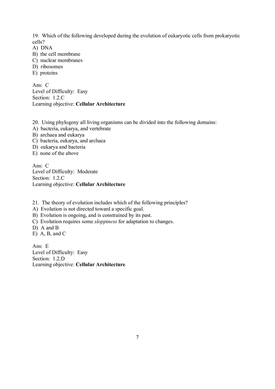 Chapter 1 Introduction to the Chemistry of Life  Multiple Choice - Page 11