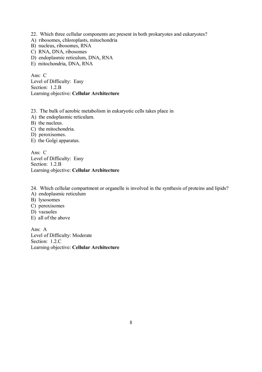 Chapter 1 Introduction to the Chemistry of Life  Multiple Choice - Page 12