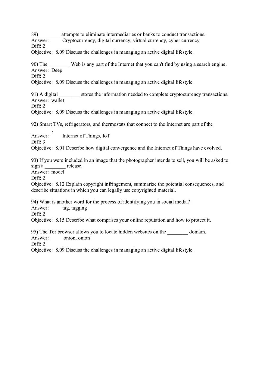 Chapter 8 Managing a Digital Lifestyle Challenges and Ethics Completion - Page 4