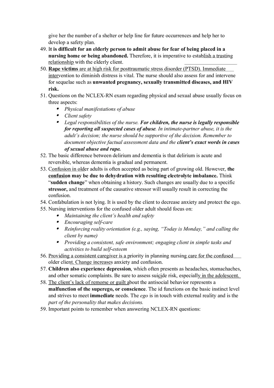 Psych HESI Hints - Page 6