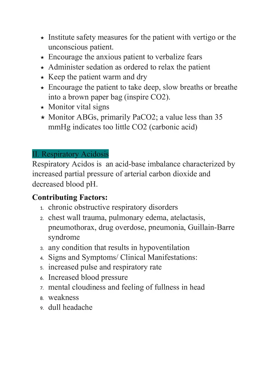 Acid-Base Imbalances Nursing Care Plan & Managemen - Page 3