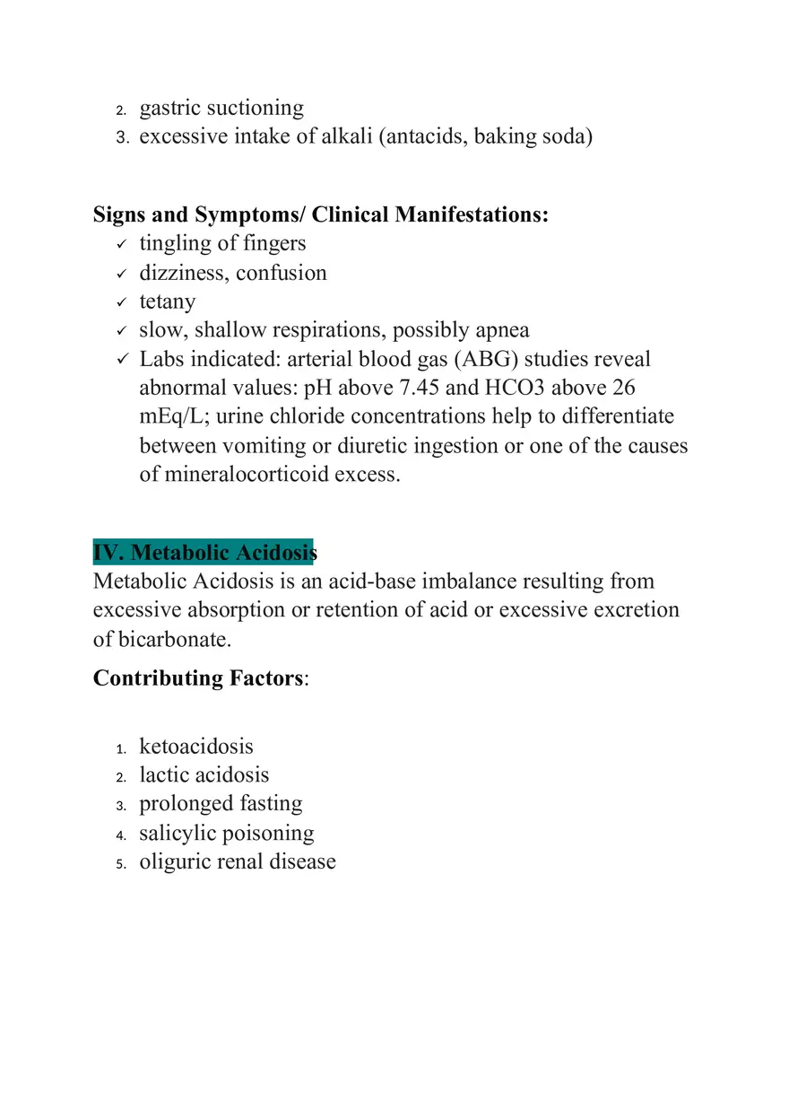 Acid-Base Imbalances Nursing Care Plan & Managemen - Page 5