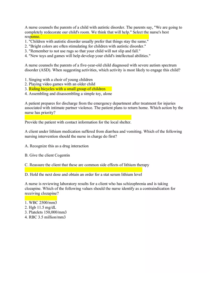 A Nurse is Caring for a Client Who is Experiencing Acute Alcohol with Drawal - Page 5
