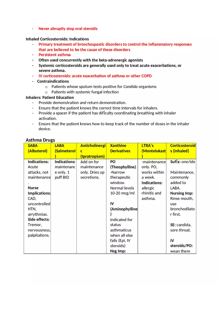 Pharmacology Exam 2 - Page 7