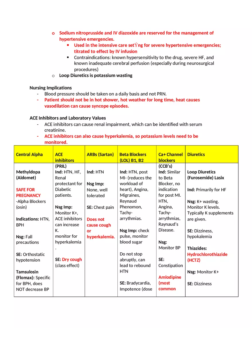 Pharmacology Exam 2 - Page 12