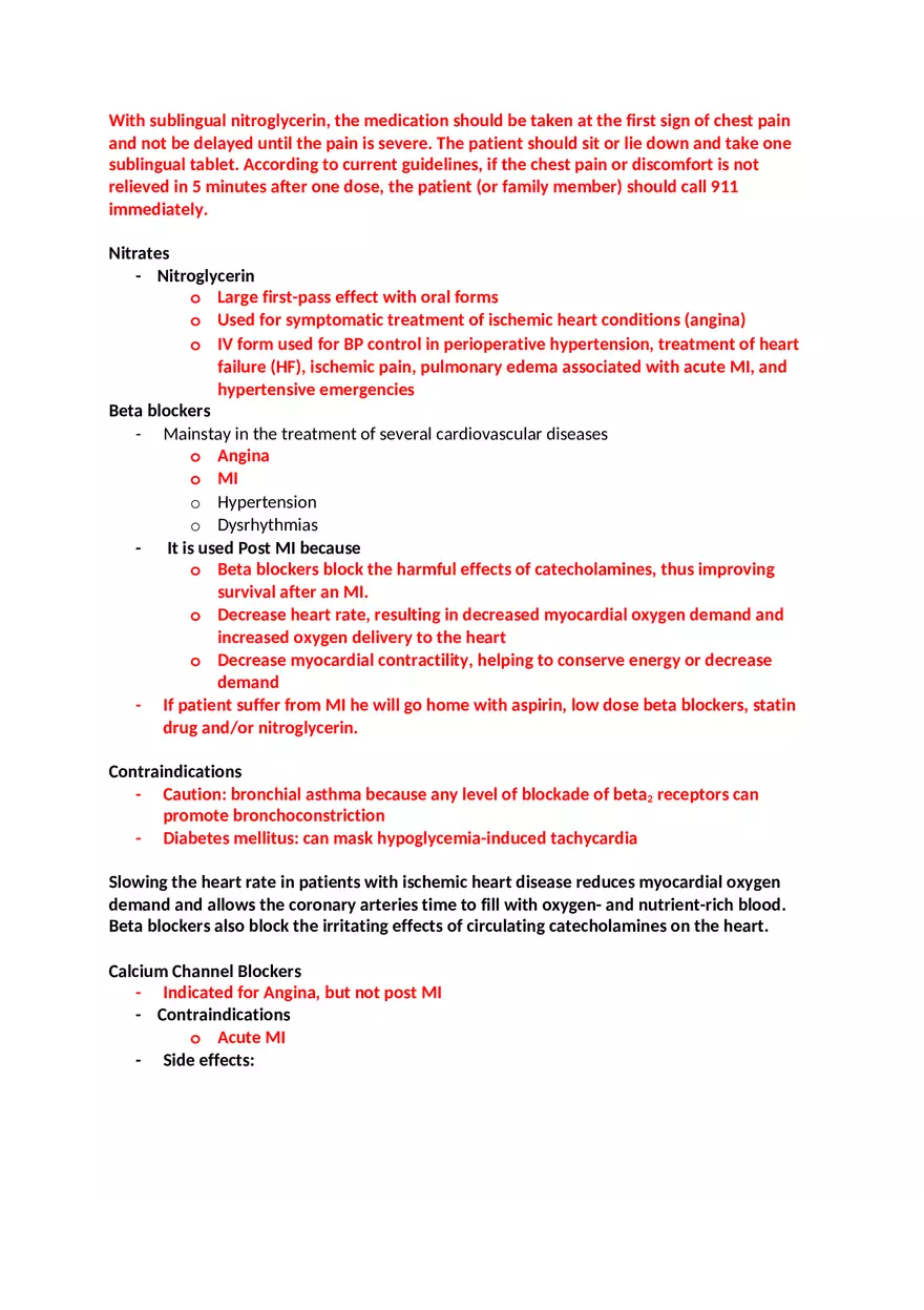Pharmacology Exam 2 - Page 16