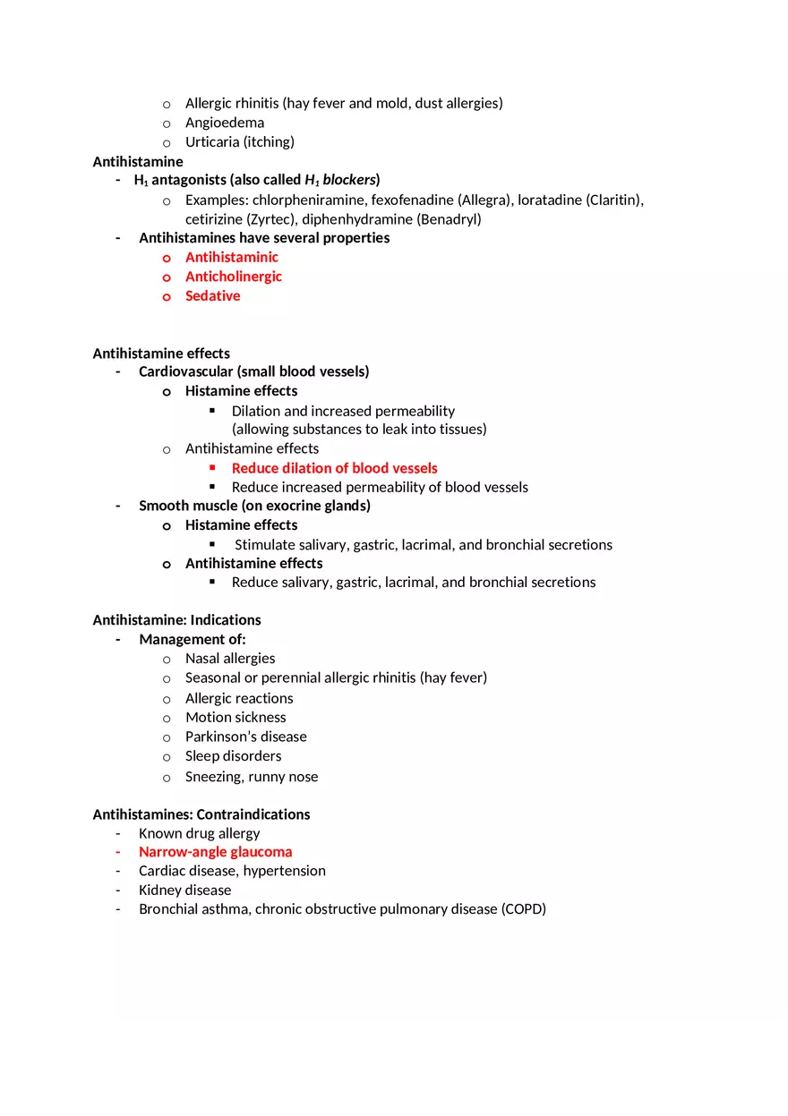 Pharmacology Exam 2 - Page 29