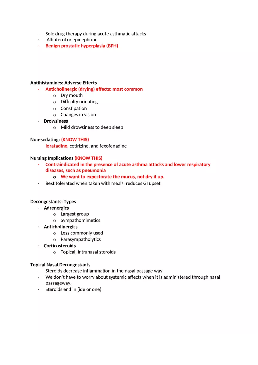 Pharmacology Exam 2 - Page 30