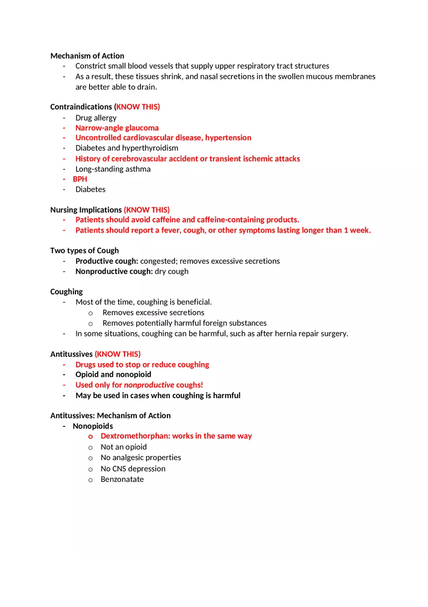 Pharmacology Exam 2 - Page 31