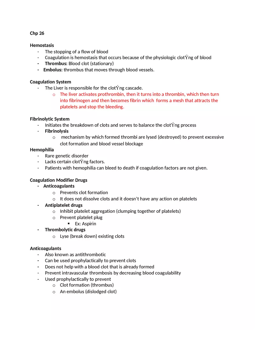 Pharmacology Exam 2 - Page 1