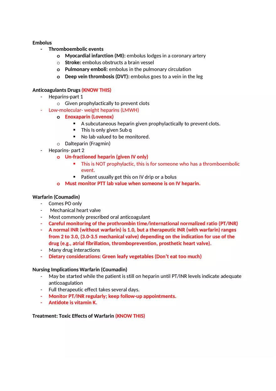 Pharmacology Exam 2 - Page 2