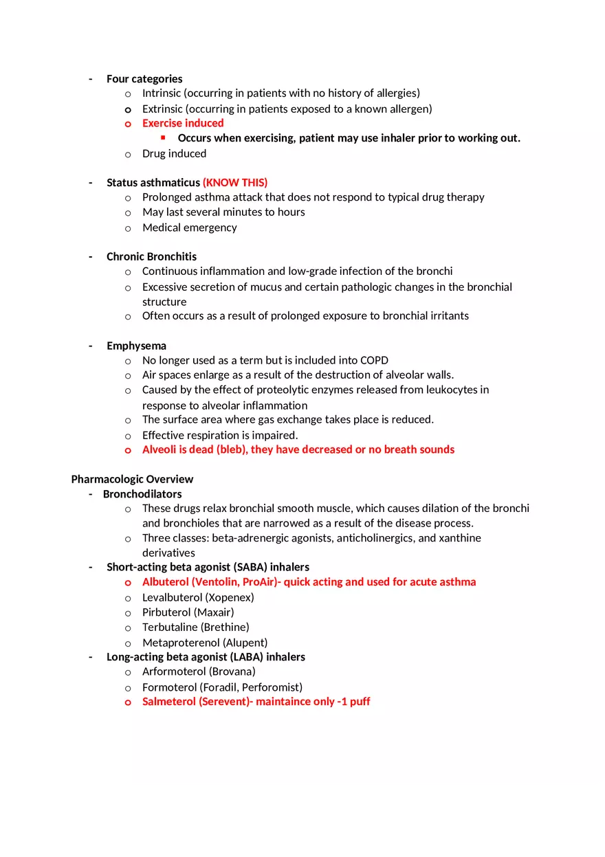 Pharmacology Exam 2 - Page 4