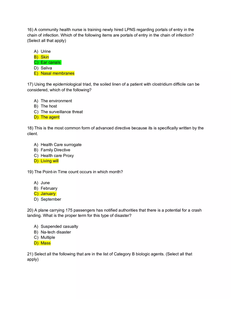 Community Study Guide for Exam 2 - Page 9