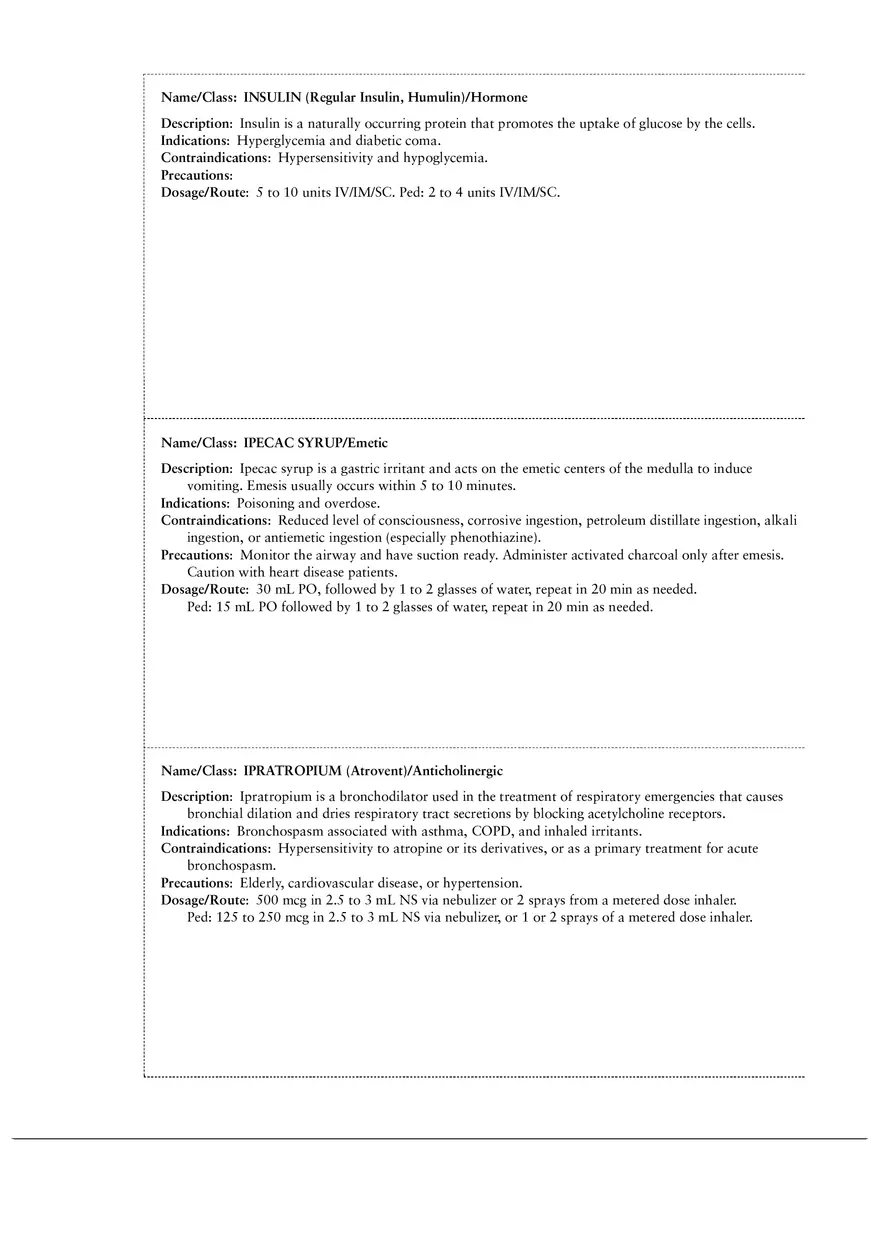 Emergency Drug Cards 18 - Page 2