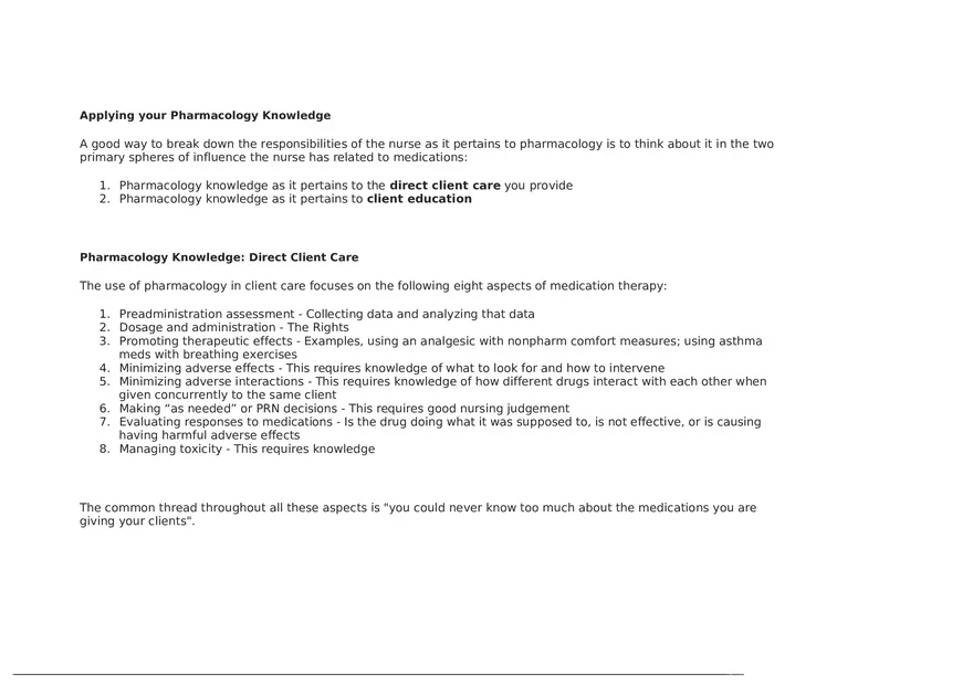 Test #1 Pharmacology - Page 16
