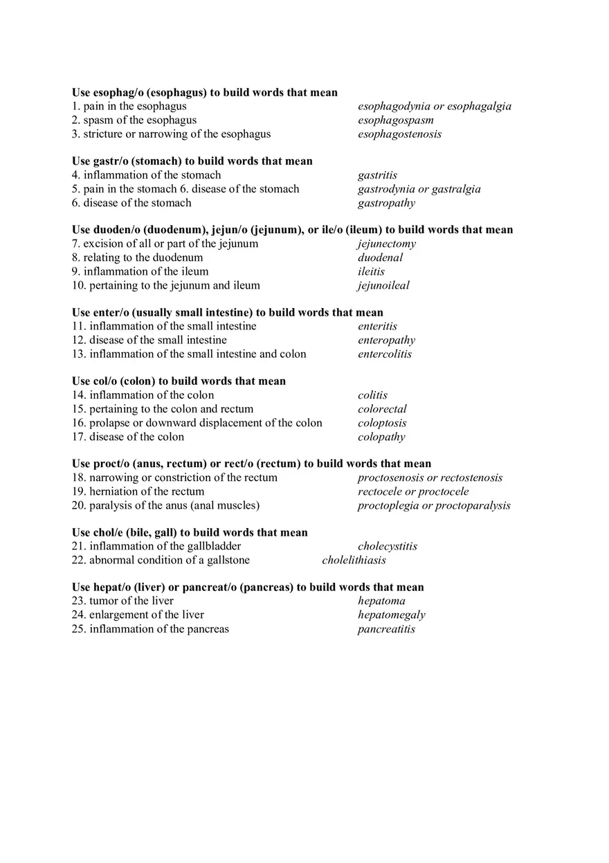 Esophago Medical Term - Page 1