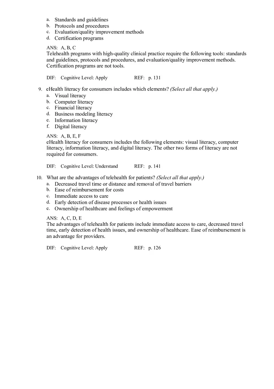 Chapter 8 Telehealth and Applications for Delivering Care at a Distance - Page 3