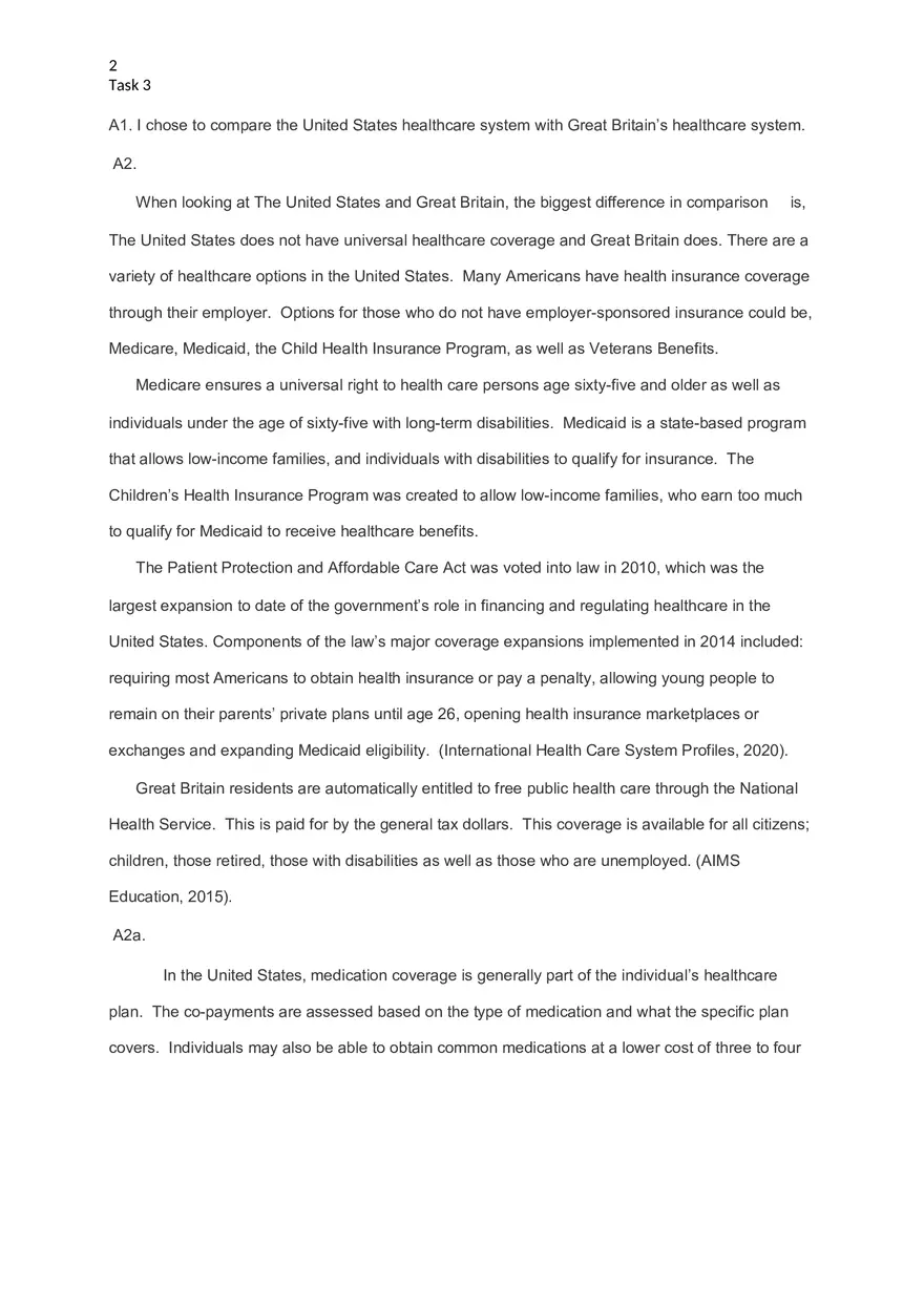 Organizational Systems and Quality Leadership Task 3 - Page 2