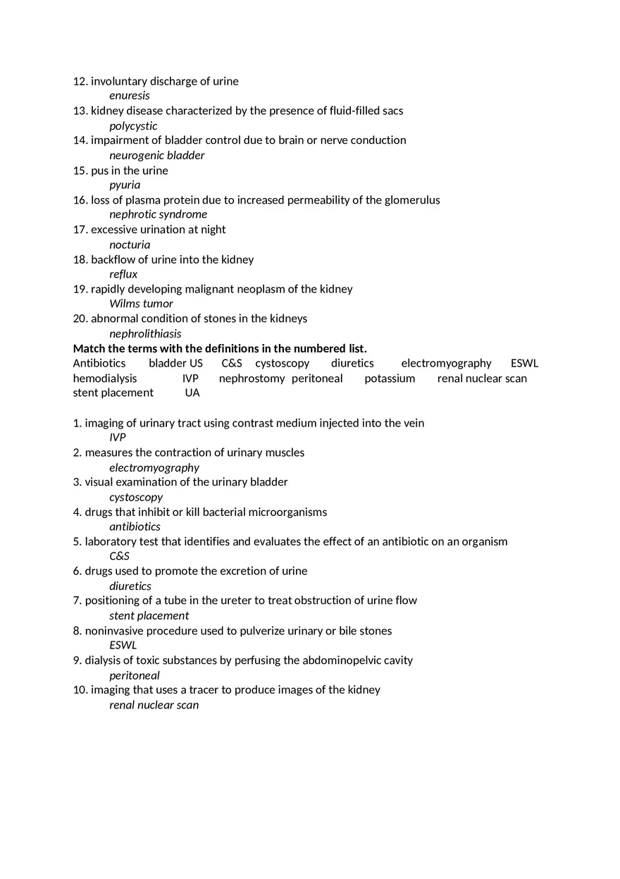 Medical Terminology Week 11 Assignment - Page 3