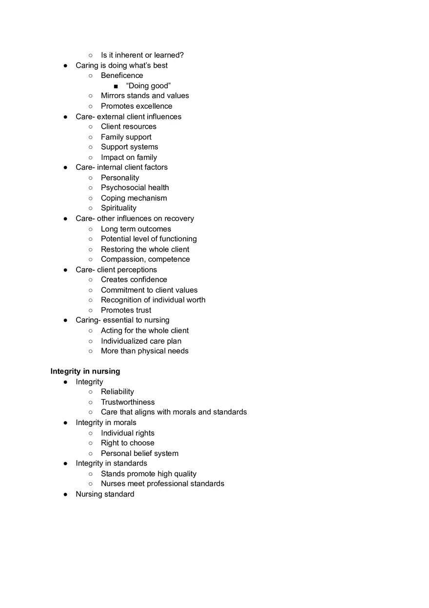 Professional Behaviors in Nursing Notes - Page 4