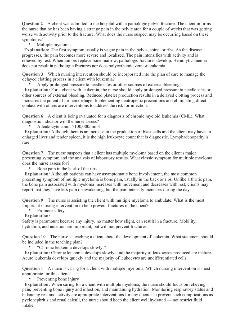 Hemo Function Questions 14 - Page 1