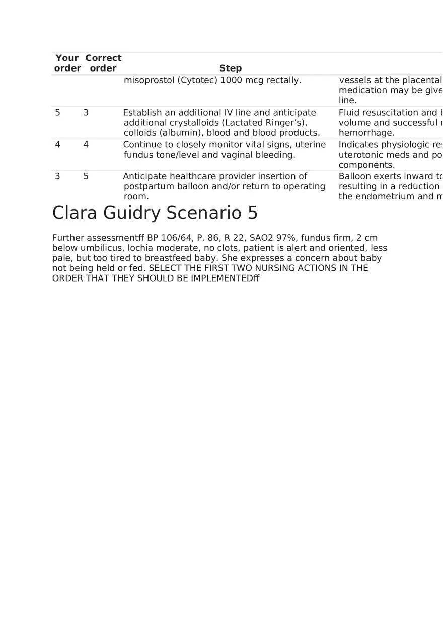 Maternal Newborn Scenarios Clara Guidry - Page 11