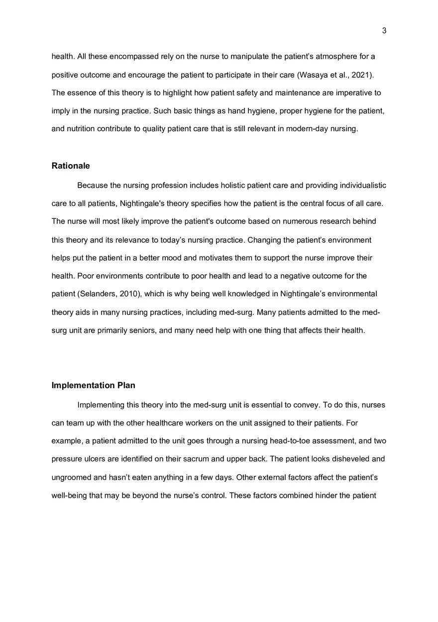 Florence Nightingale Environmental Theory - Page 3