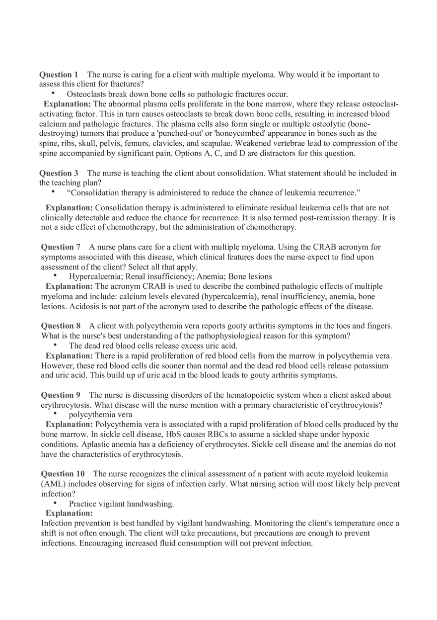 Hemo Function Questions 17 - Page 1