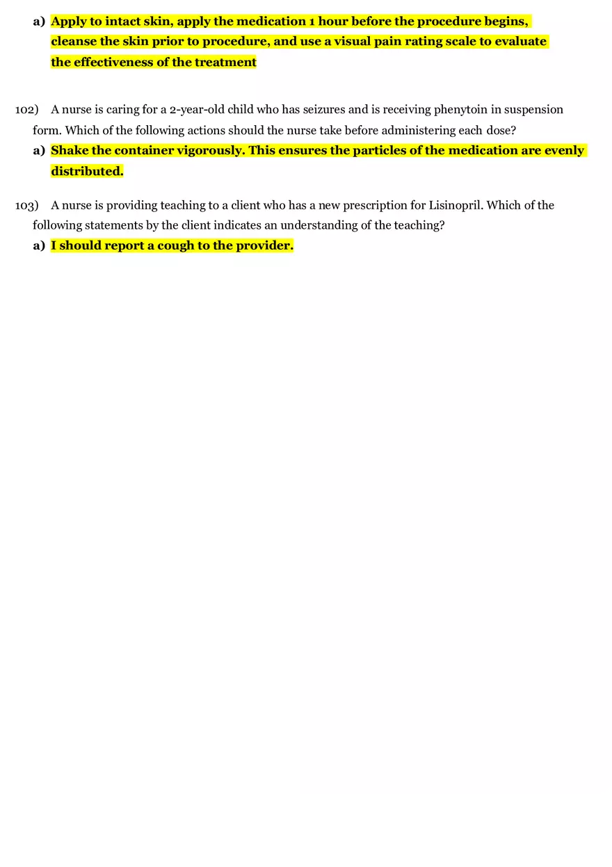 Pharmacology Final Review 2020 Part 4 - Page 3