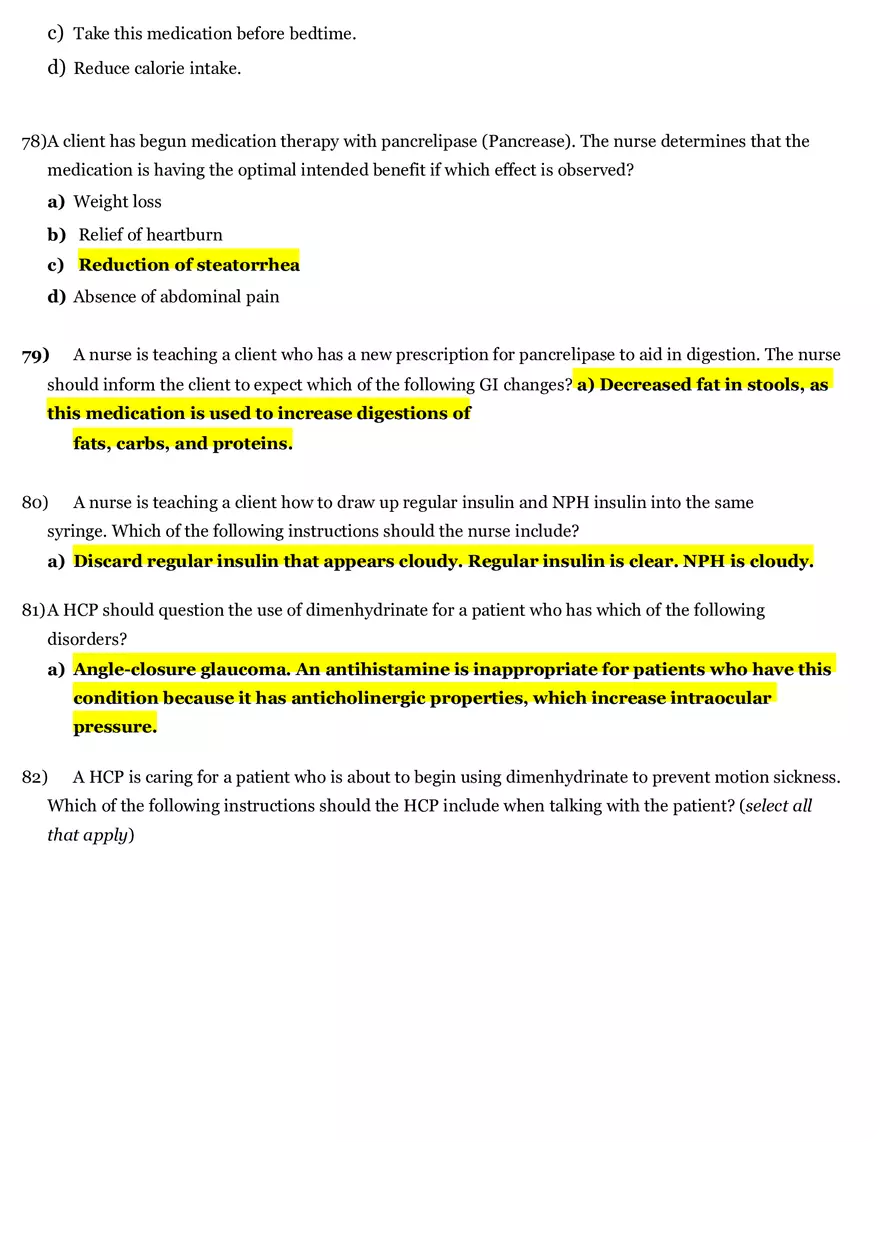 Pharmacology Final Review 2020 Part 4 - Page 6