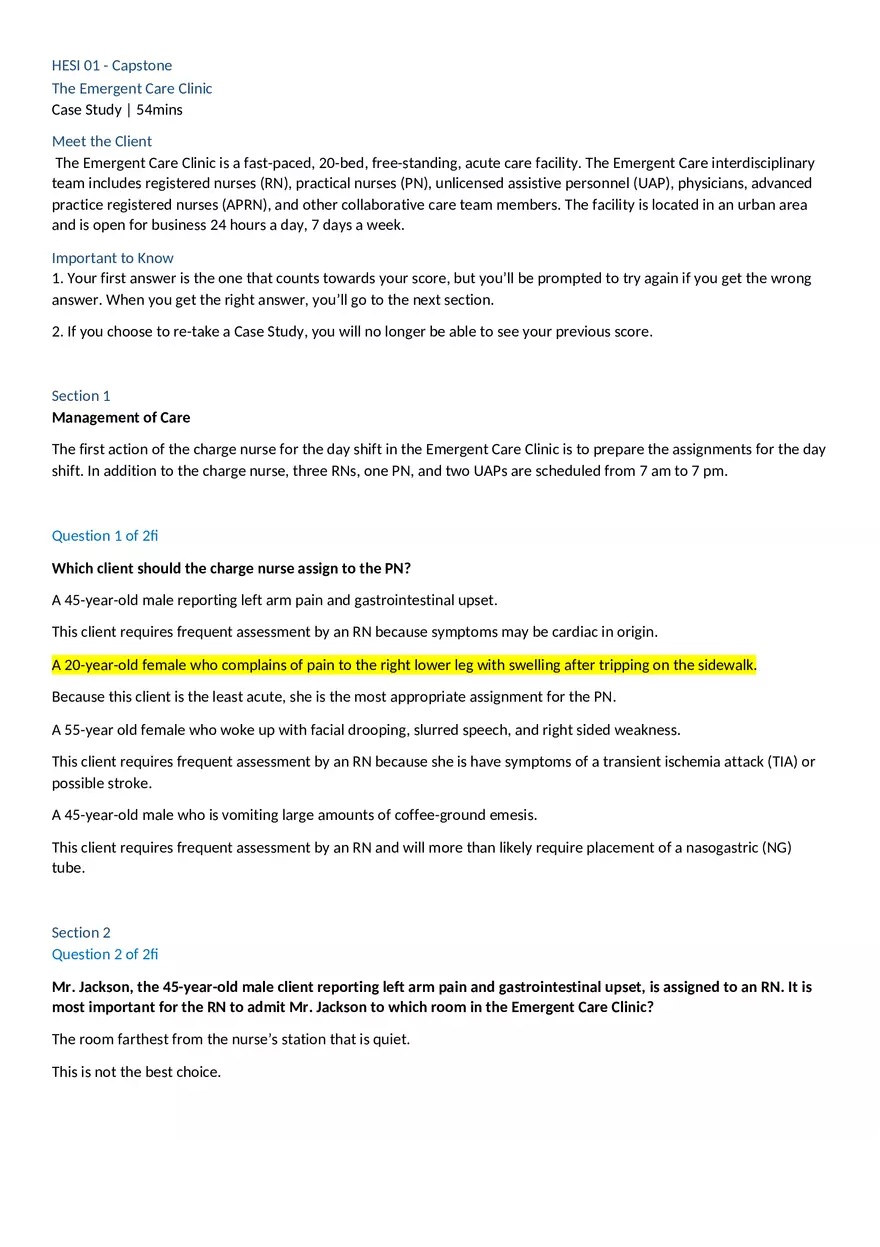 The Emergent Care Clinic - Page 1