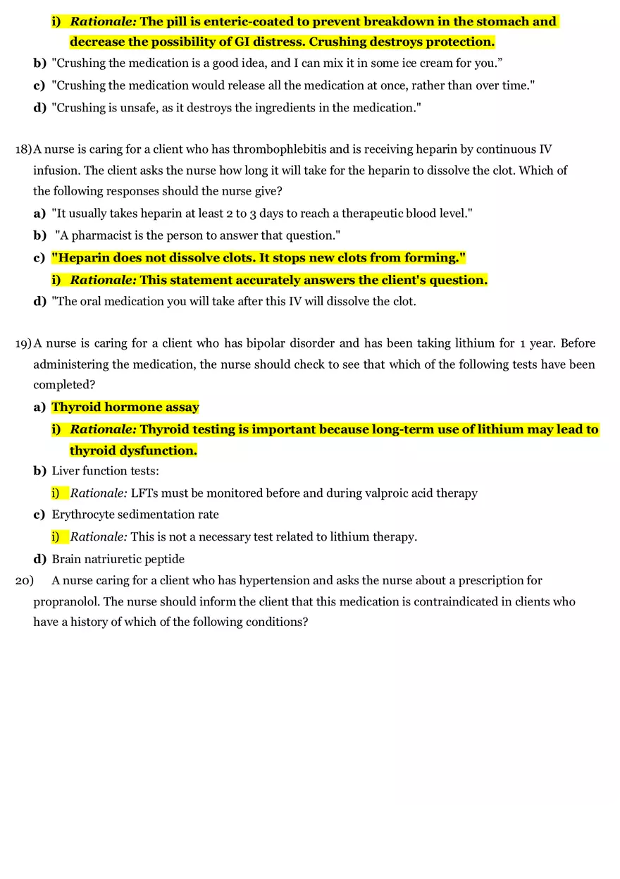 Pharmacology Final Review 2020 Part 1 - Page 8