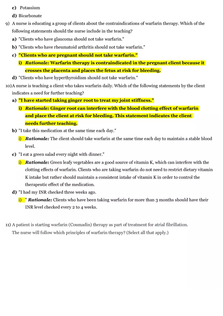 Pharmacology Final Review 2020 Part 1 - Page 5