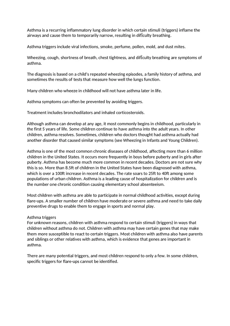 A Nurse is Caring for an Adolescent Who is Experiencing Status Asthmaticus - Page 1