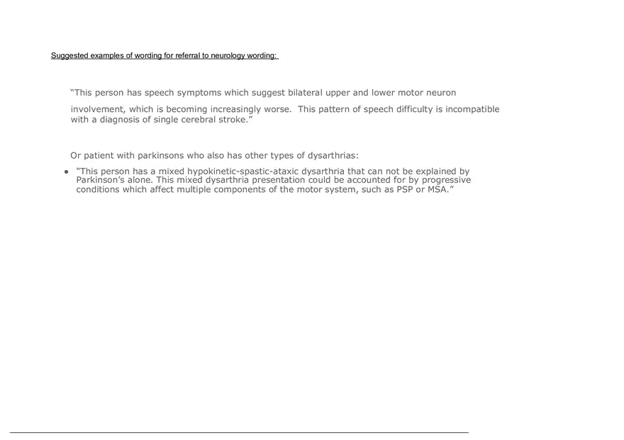 Types of Dysarthria Chart - Page 7