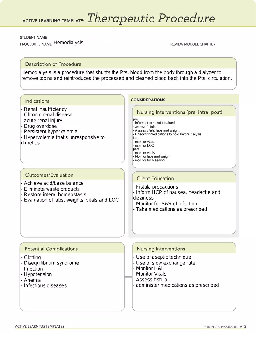 Hemodialysis - Page 1